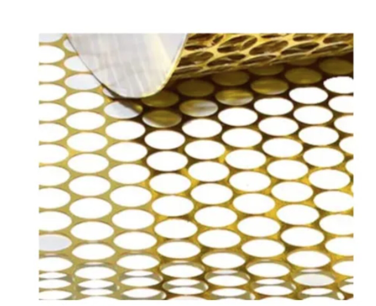 Honeycomb Ribbon Champagne - 3 1/4" x 50 Yards - Homecoming Mum Supplies